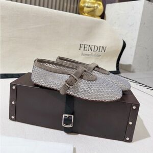 💎 ALAIA 2026 SS Crystal Mesh Flats Runway Showpiece